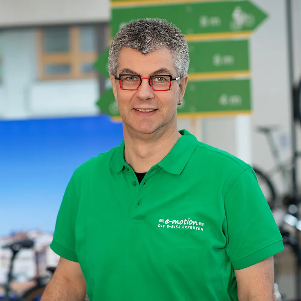 Geschäftsführer Daniel von der e-motion e-Bike Welt in Dietikon